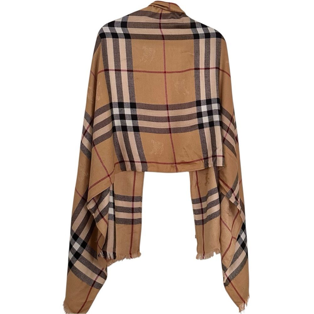 Burberry Cashmere Large Oversized Blanket Wrap Scarf Shawl - Picture 6 of 16